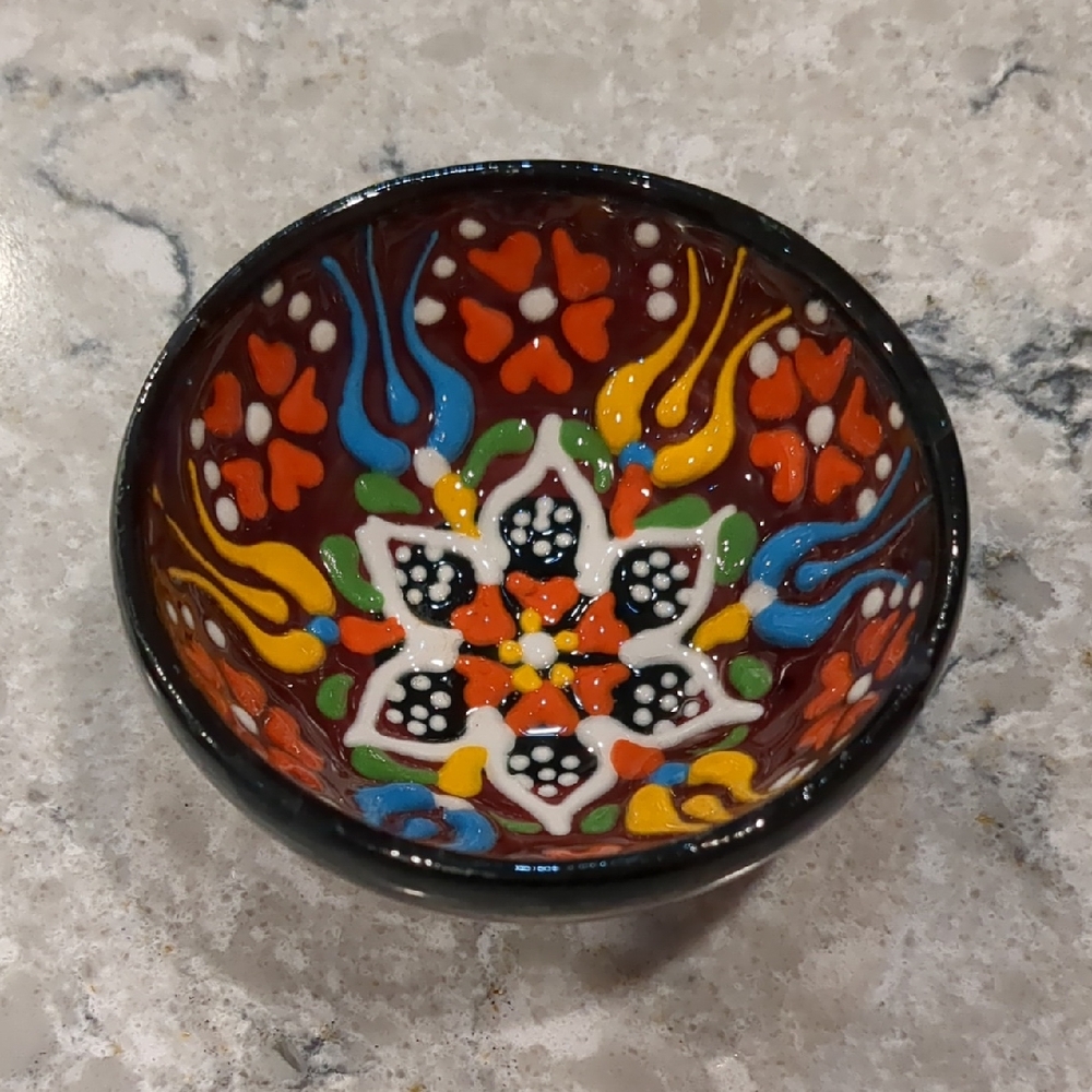Handcrafted Multicolor Ceramic Bowl